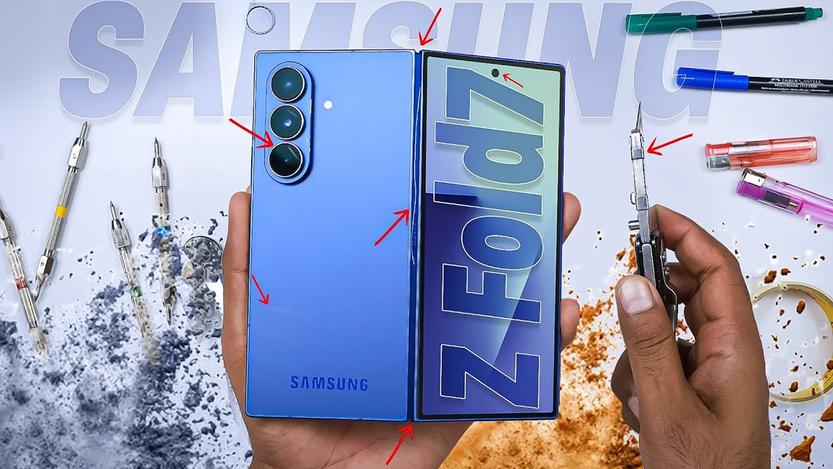 Galaxy Z Fold7 vượt qua bài kiểm tra độ bền khắc nghiệt với kết quả ấn tượng