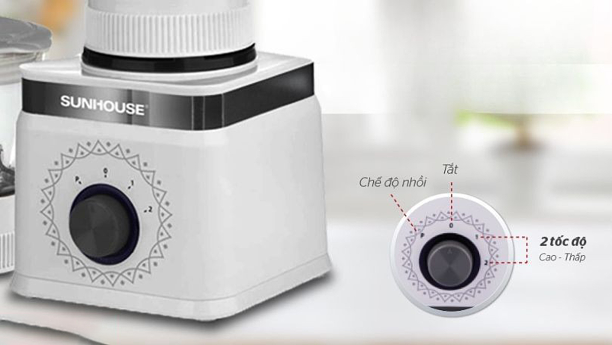 Máy xay sinh tố này có thể được điều chỉnh tốc độ xoay dễ dàng