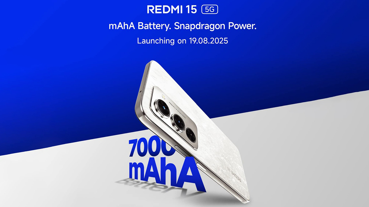 Redmi 15 5G với pin khủng 7000 mAh sẽ ra mắt vào ngày 19/8