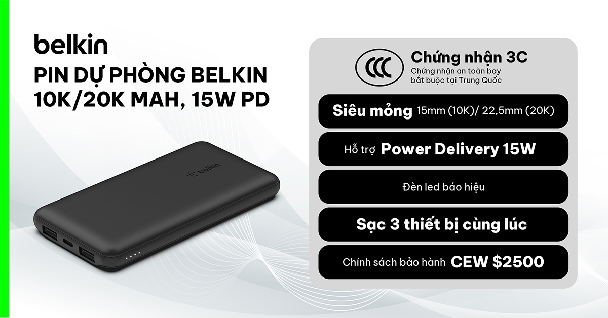 Pin sạc dự phòng Polymer Pocket Power