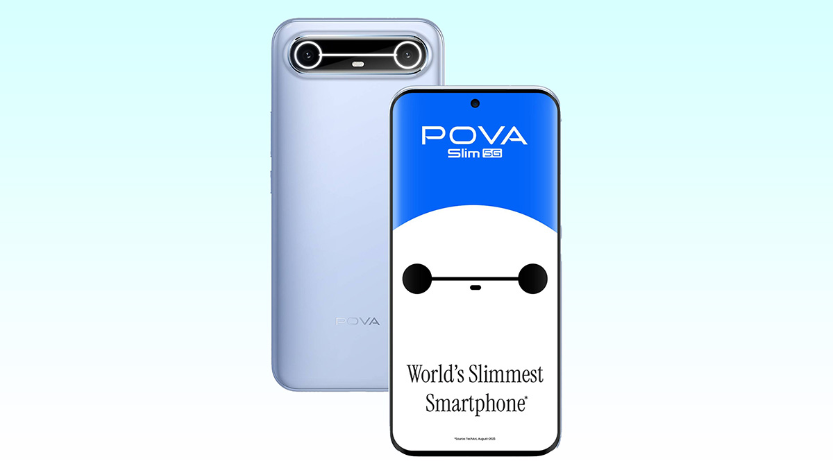 Tecno Pova Slim 5G ra mắt: Thân máy siêu mỏng 5.95mm, màn hình 144Hz và pin 5,160 mAh, giá 5.99 triệu đồng