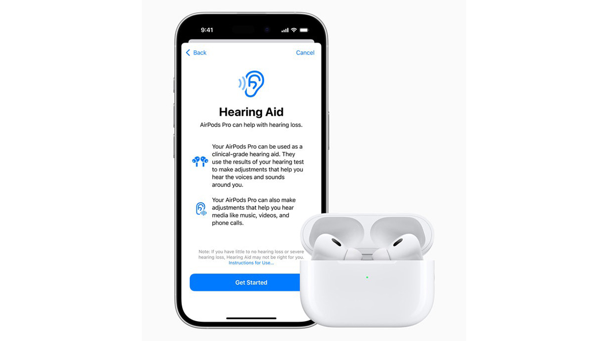 Người dùng AirPods Pro 2 tại Việt Nam có thể sử dụng tính năng kiểm tra thính giác. Ảnh: Apple.com