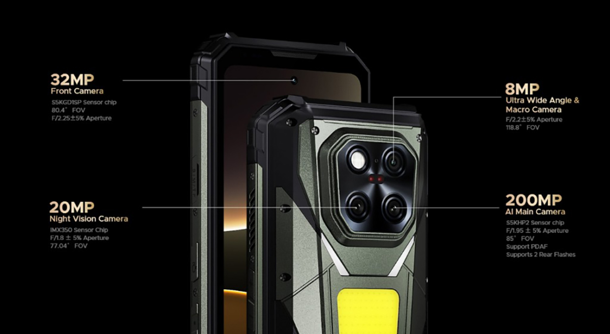 DOOGEE V Max LR có hệ thống 3 camera chất lượng cao