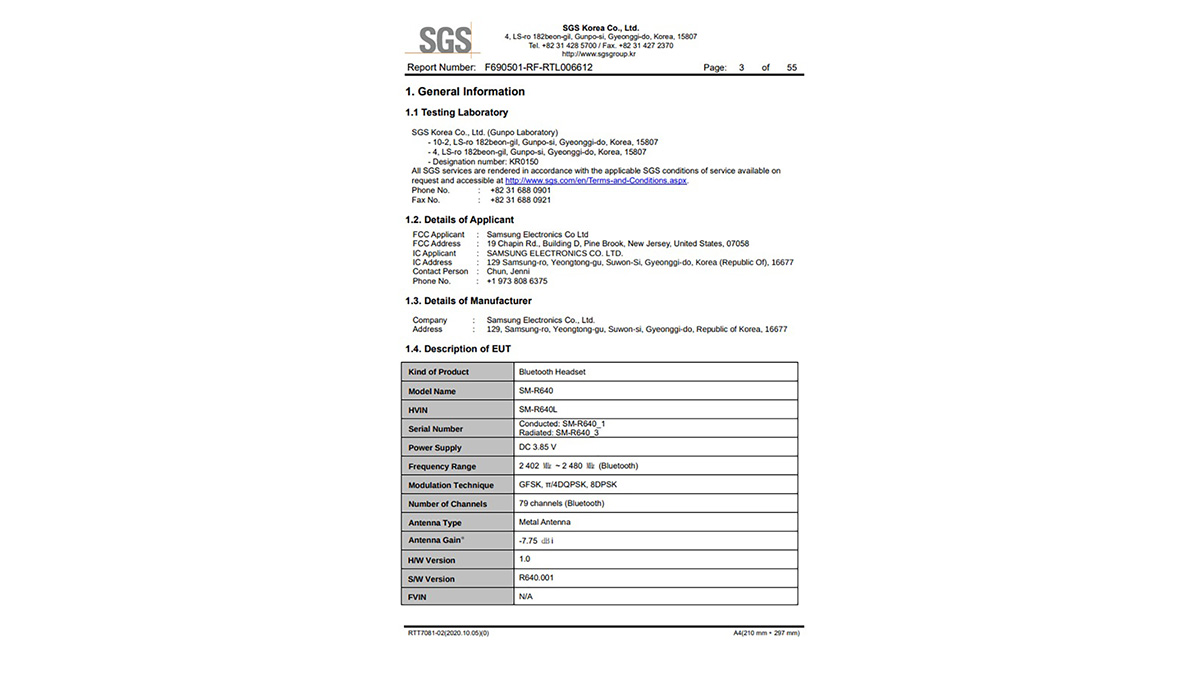 Chứng nhận FCC của Galaxy Buds 4 Pro