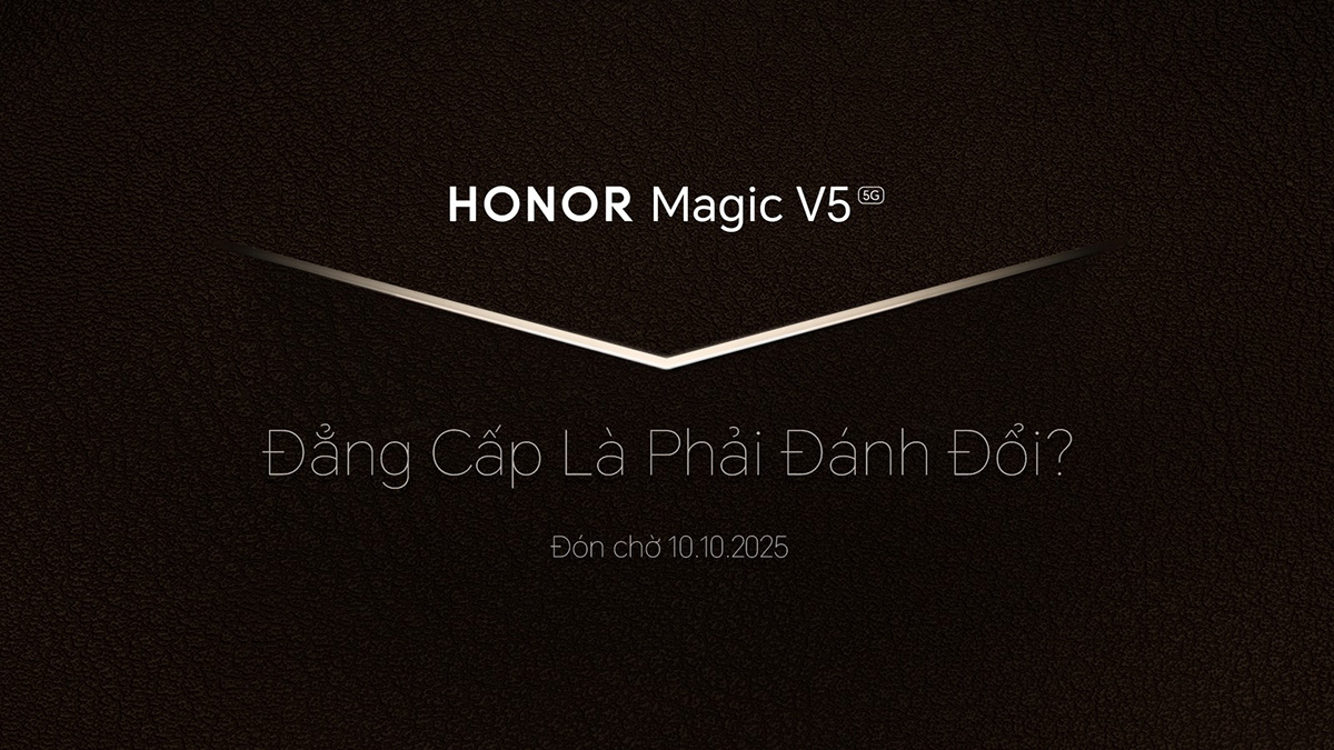 HONOR Magic V5 sẽ ra mắt tại Việt Nam vào ngày 10/10