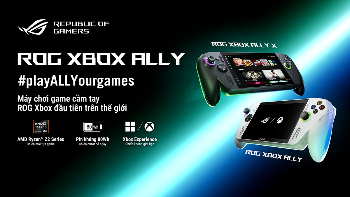 ROG Xbox Ally và ROG Xbox Ally X ra mắt tại Việt Nam