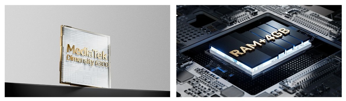 Điện thoại dùng chip Dimensiy 6300 cho hiệu năng mạnh mẽ
