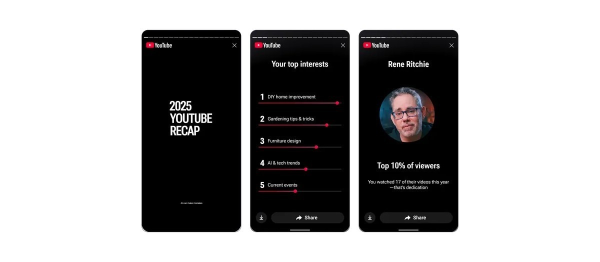 YouTube Recap 2025 tổng hợp những gì bạn đã xem trong năm qua