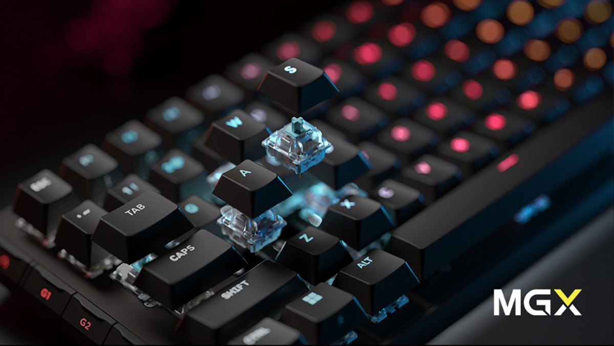 Các bàn phím VANGUARD 96 sử dụng layout 96%