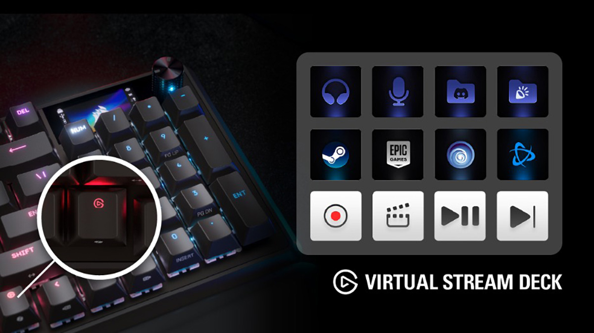 bàn phím VANGUARD mới đều được tích hợp sẵn tính năng Elgato Stream Deck