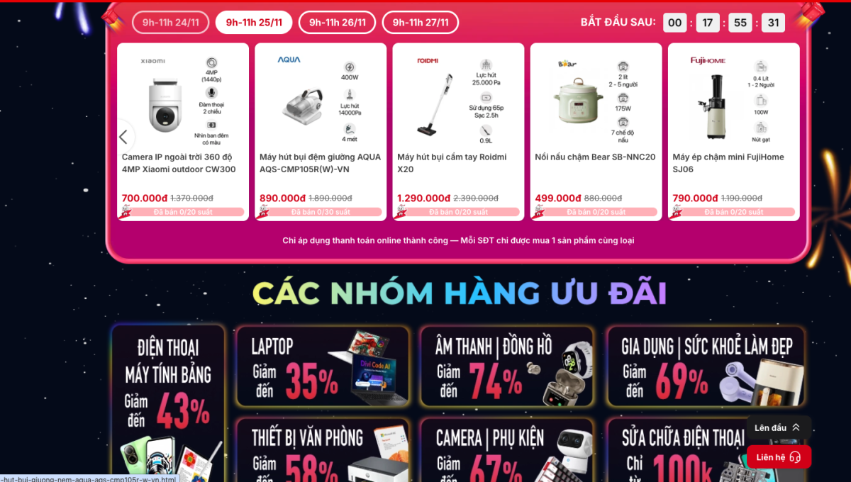 Chương trình Black Fire-Day sắp diễn ra tại CellphoneS