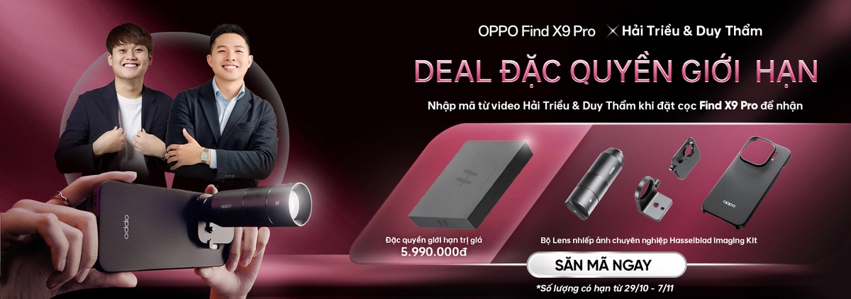 Deal đặc quyền x TOLs mua Find X9 Pro