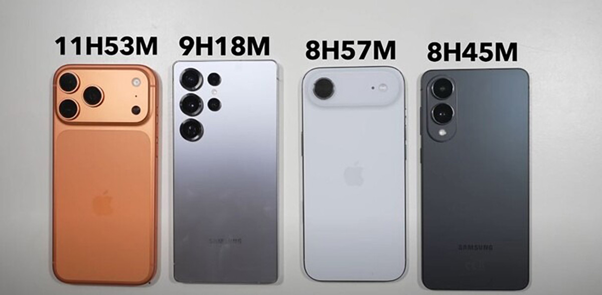 iPhone Air có pin tốt hơn Galaxy S25 Edge