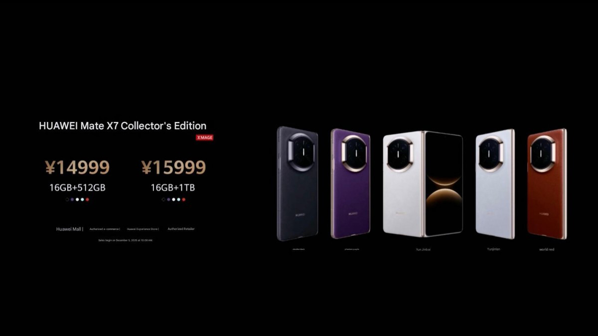 Giá bán của Huawei Mate X7