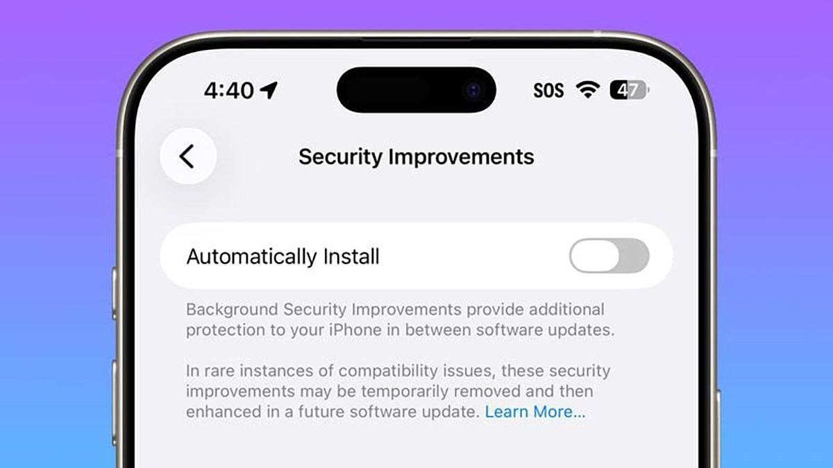 iOS 26.1 beta có gì mới về bảo mật