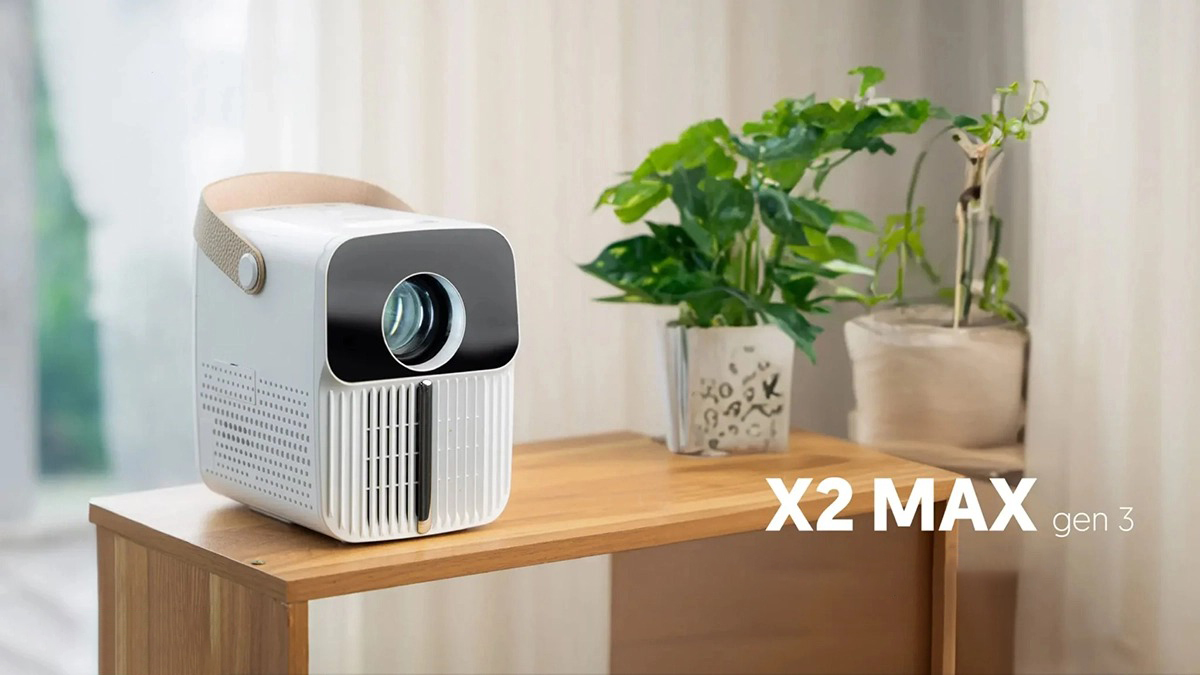 Máy chiếu mini Beecube X2 Max Gen 3 có thiết kế hiện đại