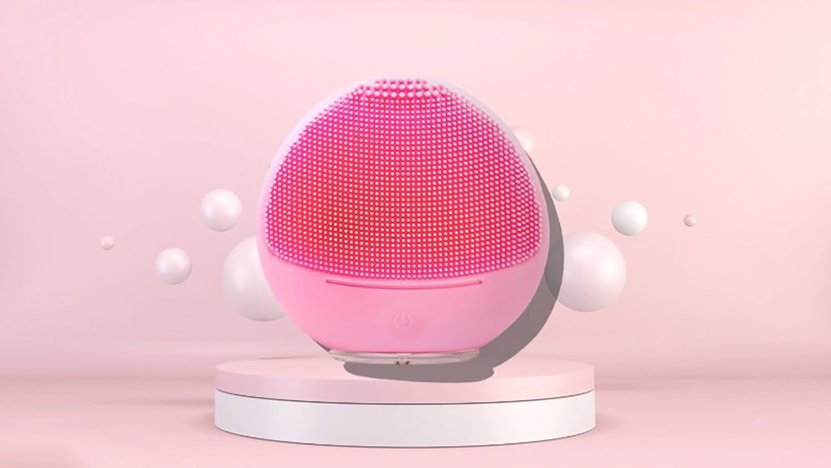 Máy rửa mặt Halio Sensitive Facial Cleansing Massaging Device có thiết kế nhỏ gọn, tiên tiến