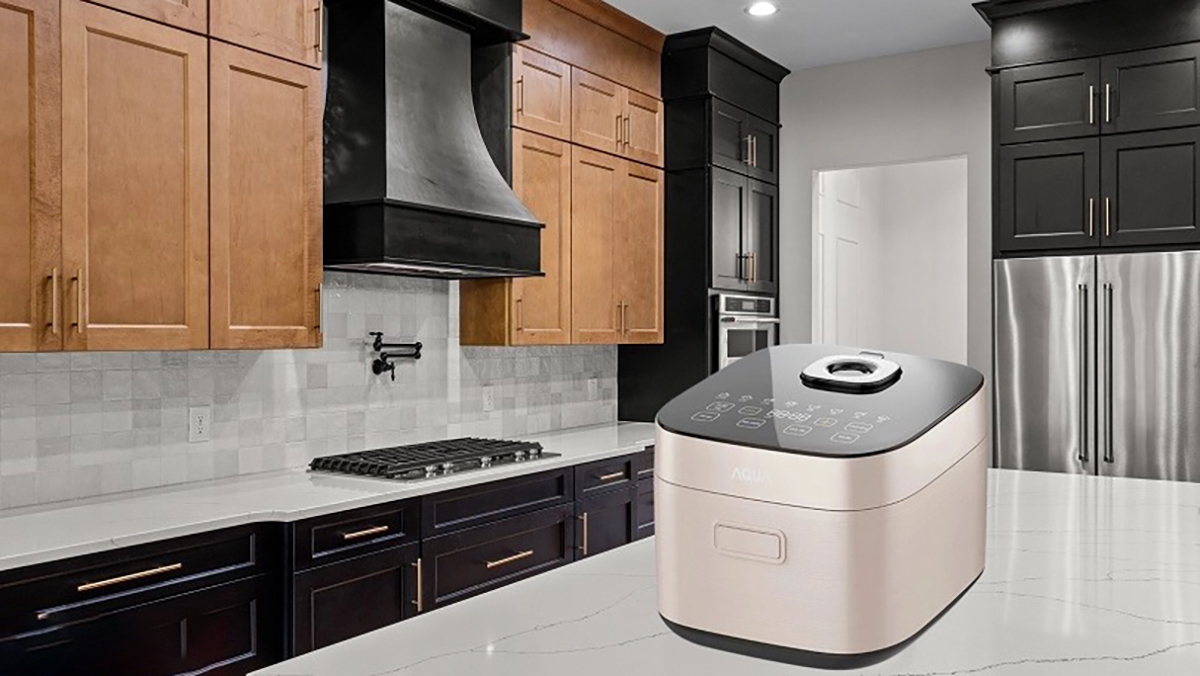 Nồi cơm điện tử AQUA AQS-RBC401R(N)-VN có thiết kế hiện đại