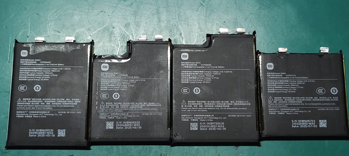Pin của các điện thoại Xiaomi 17
