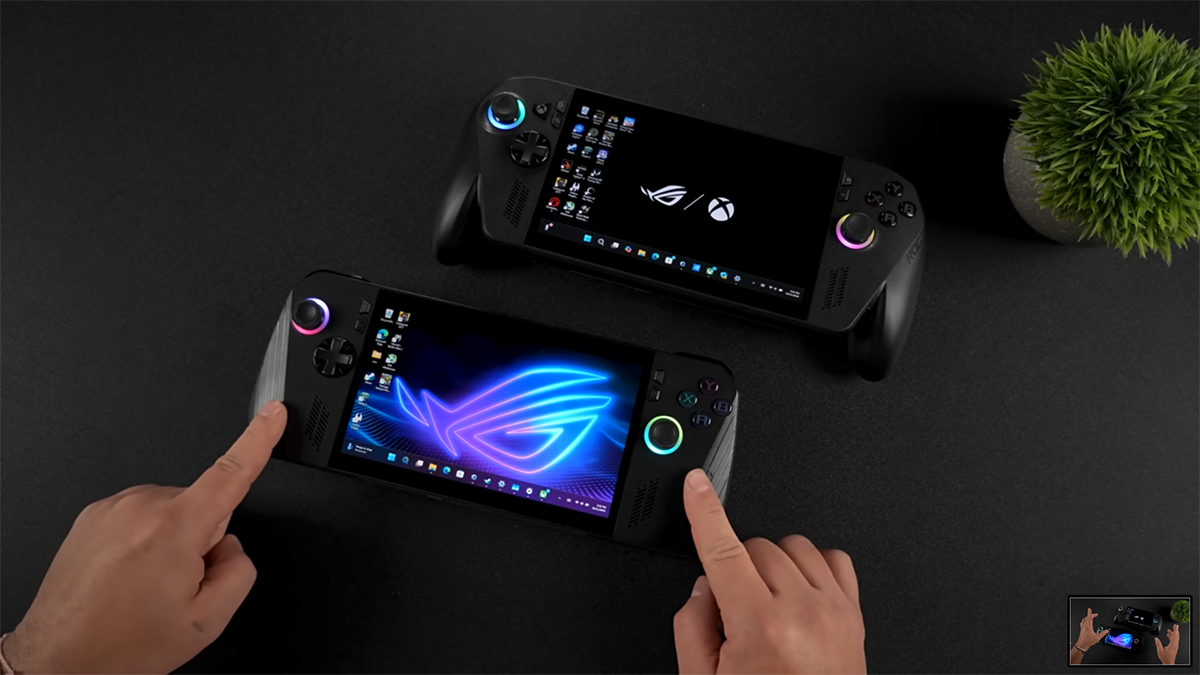 So sánh chơi game ROG Xbox Ally X vs Ally X