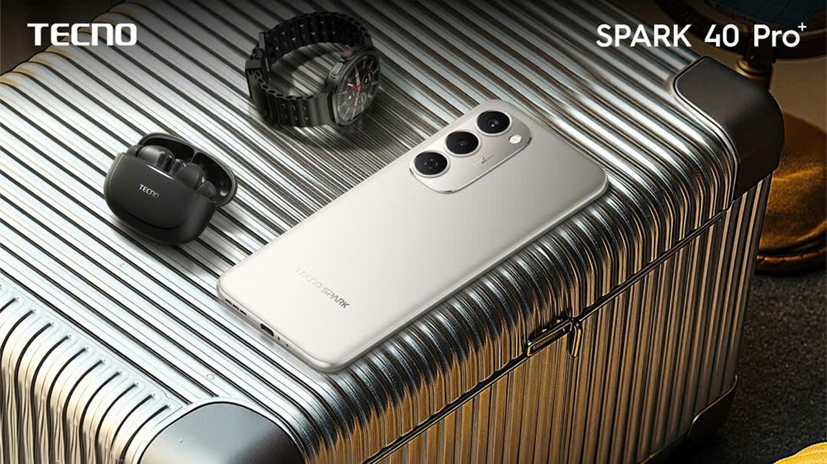 Tecno Spark 40 Pro+ có thiết kế bắt mắt