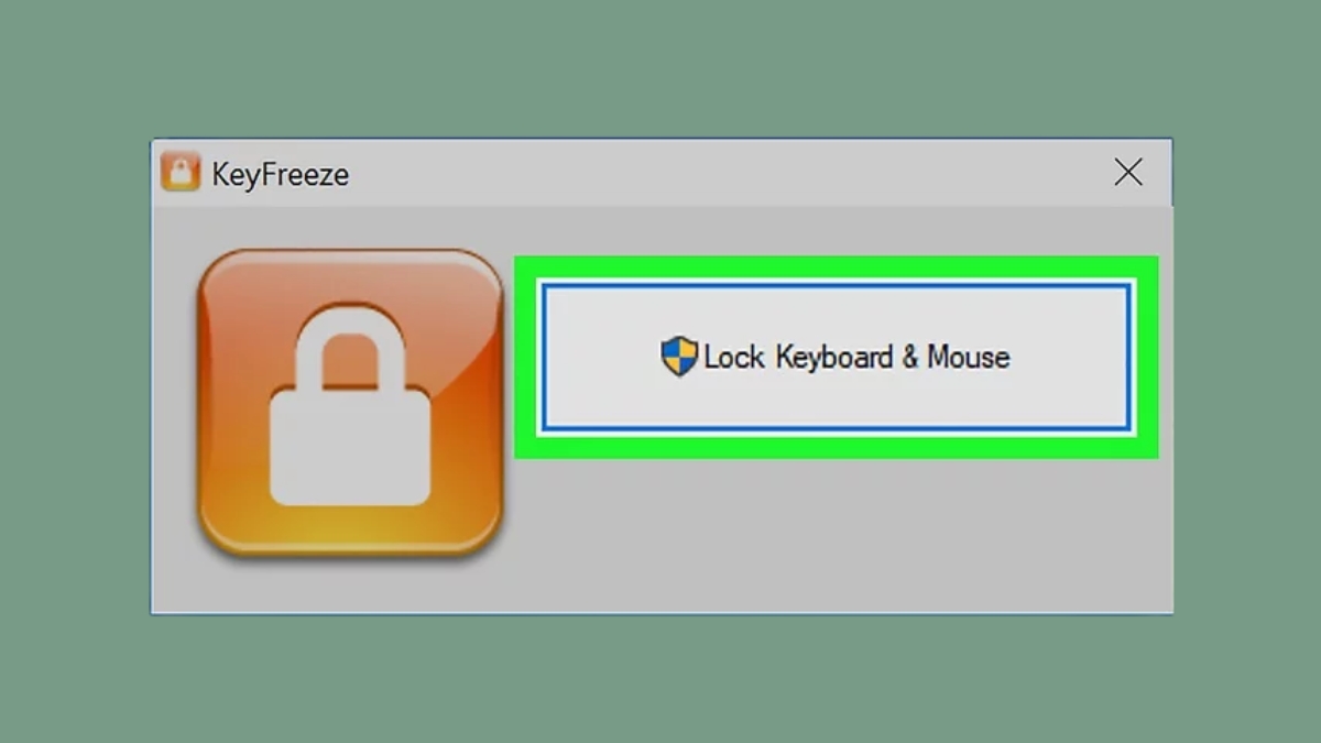 Sử dụng phần mềm KeyFreezee để khóa bàn phím laptop bước 2