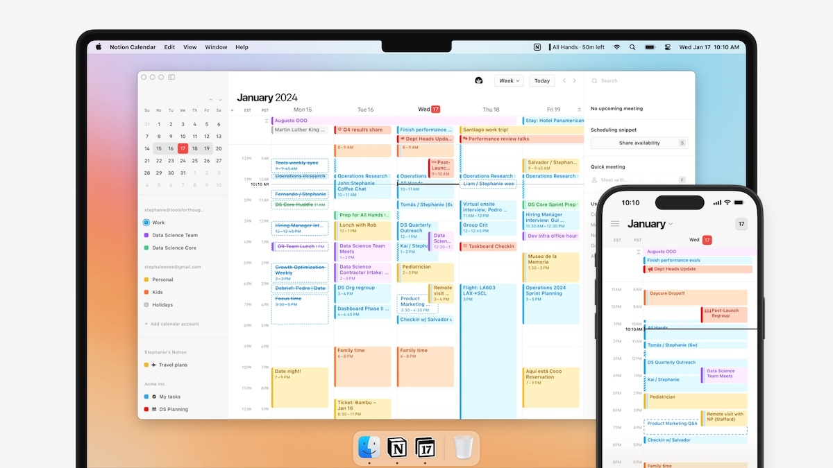 Notion Calendar là công cụ giúp bạn lên lịch và quản lý công việc