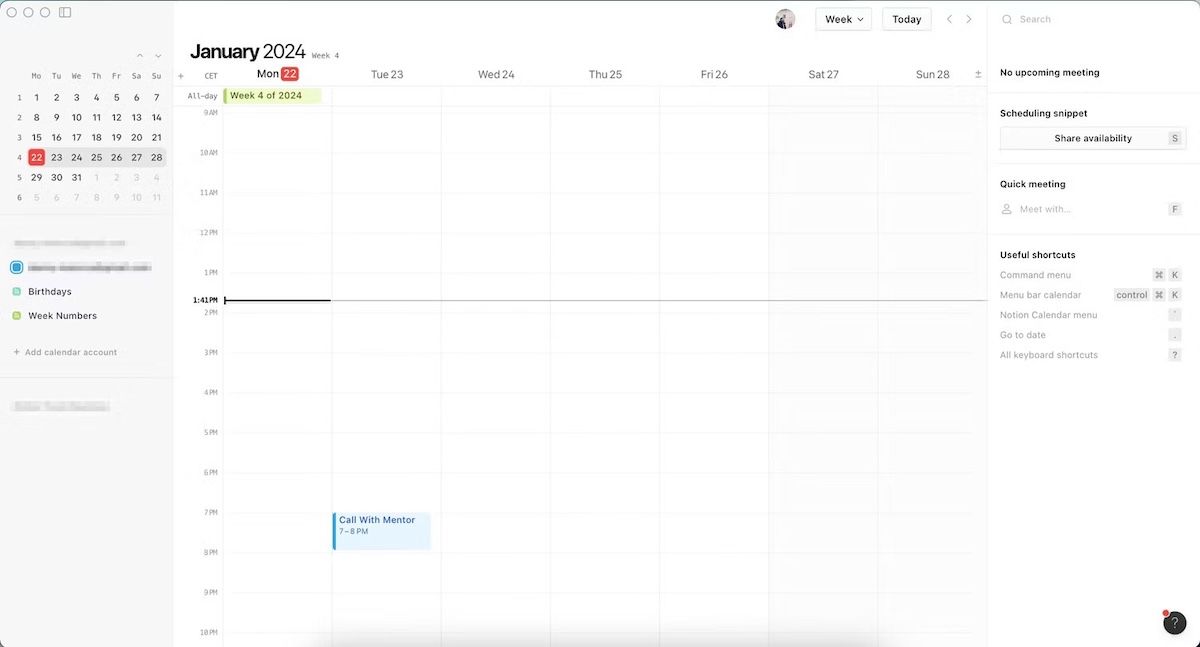 Chọn Add calendar account