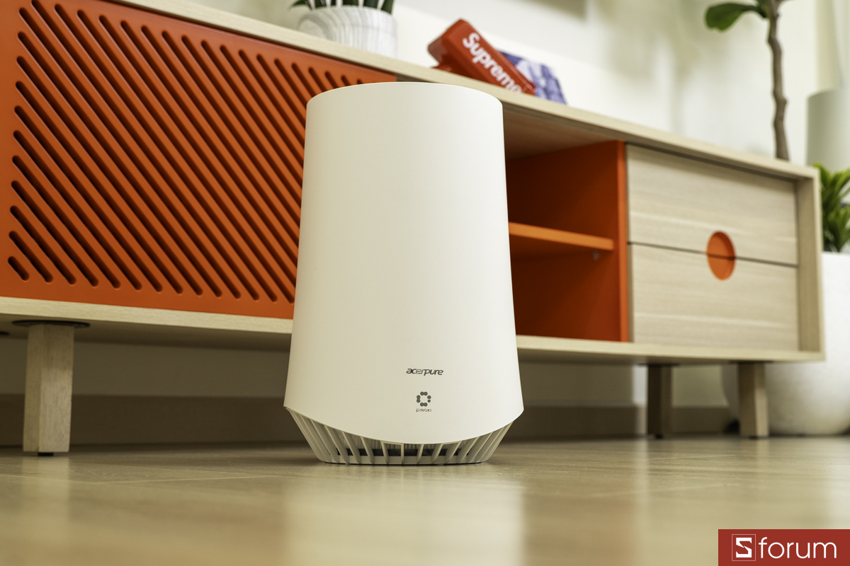 Thiết kế hút gió 360° phù hợp với không gian có thú cưng thường xuyên chạy nhảy, di chuyển