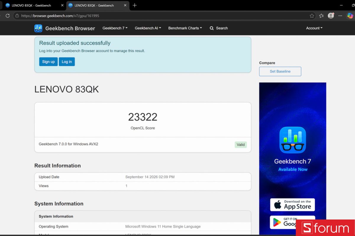 Test iGPU trên Geekbench 6