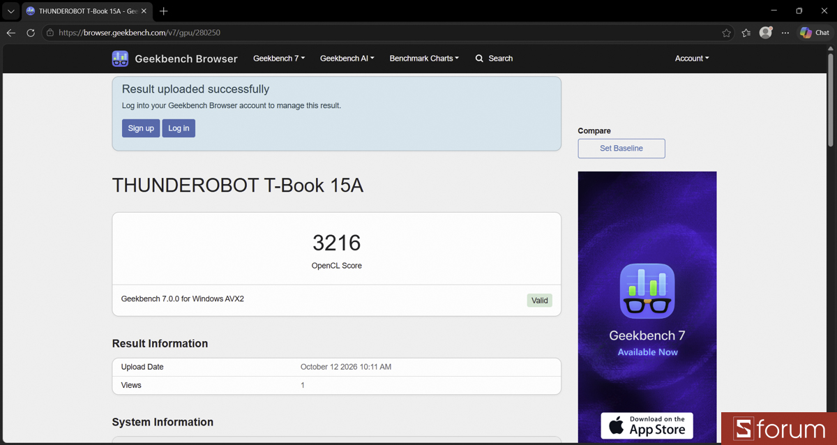 Test iGPU trên Geekbench