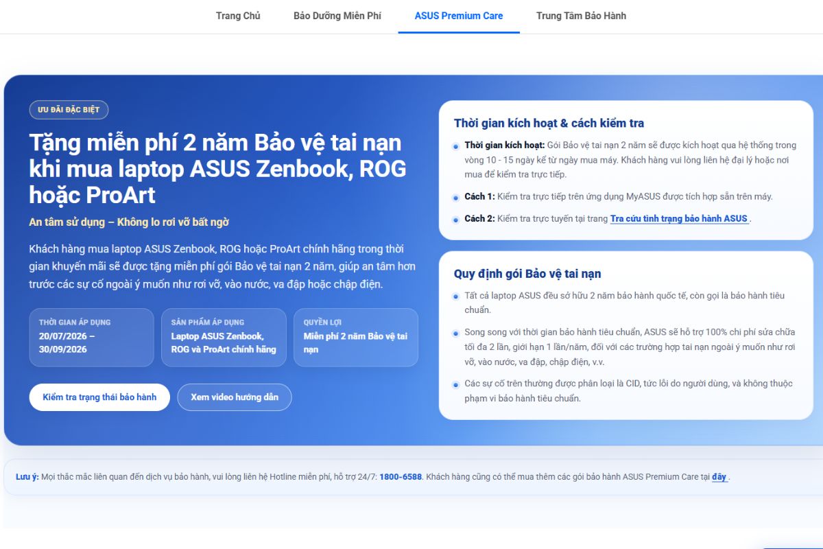 Ưu đãi đặc biệt khi mua ASUS Zenbook, ROG hoặc ProArt