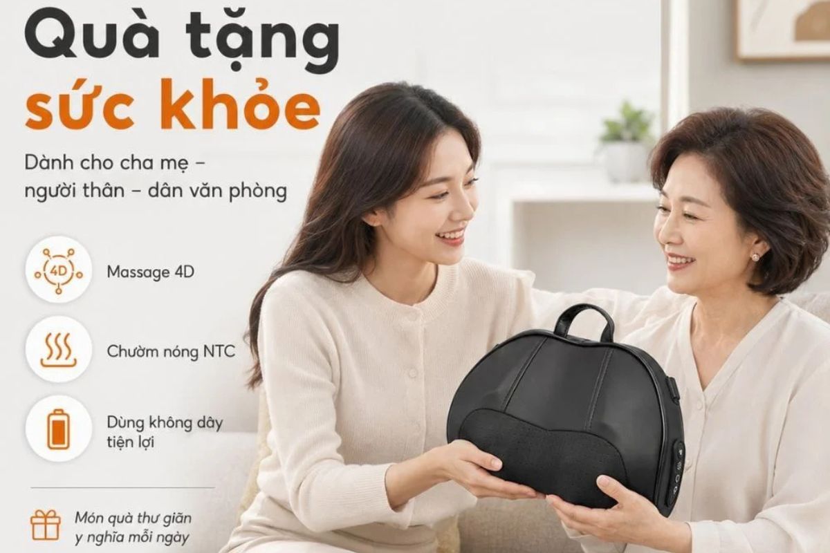 Gối massage sạc đa năng Kachi MK450