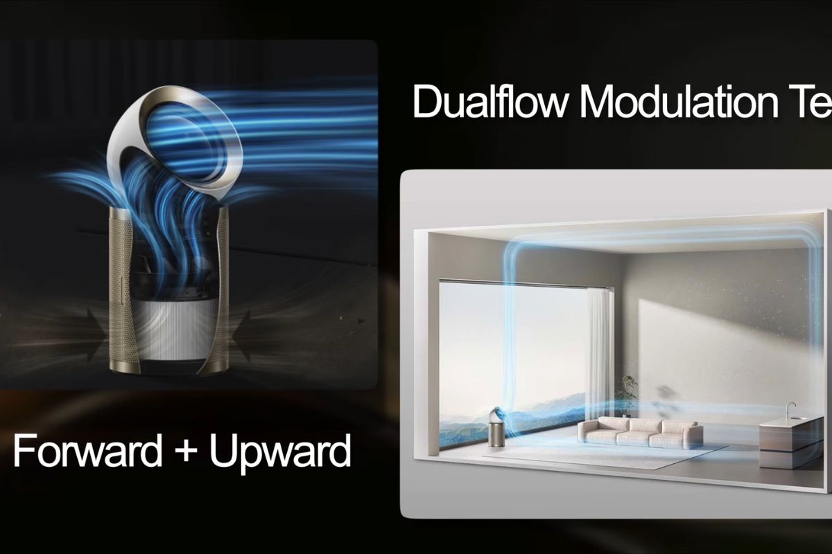Dualflow Modulation đưa luồng khí sạch đi xa tới 10 m