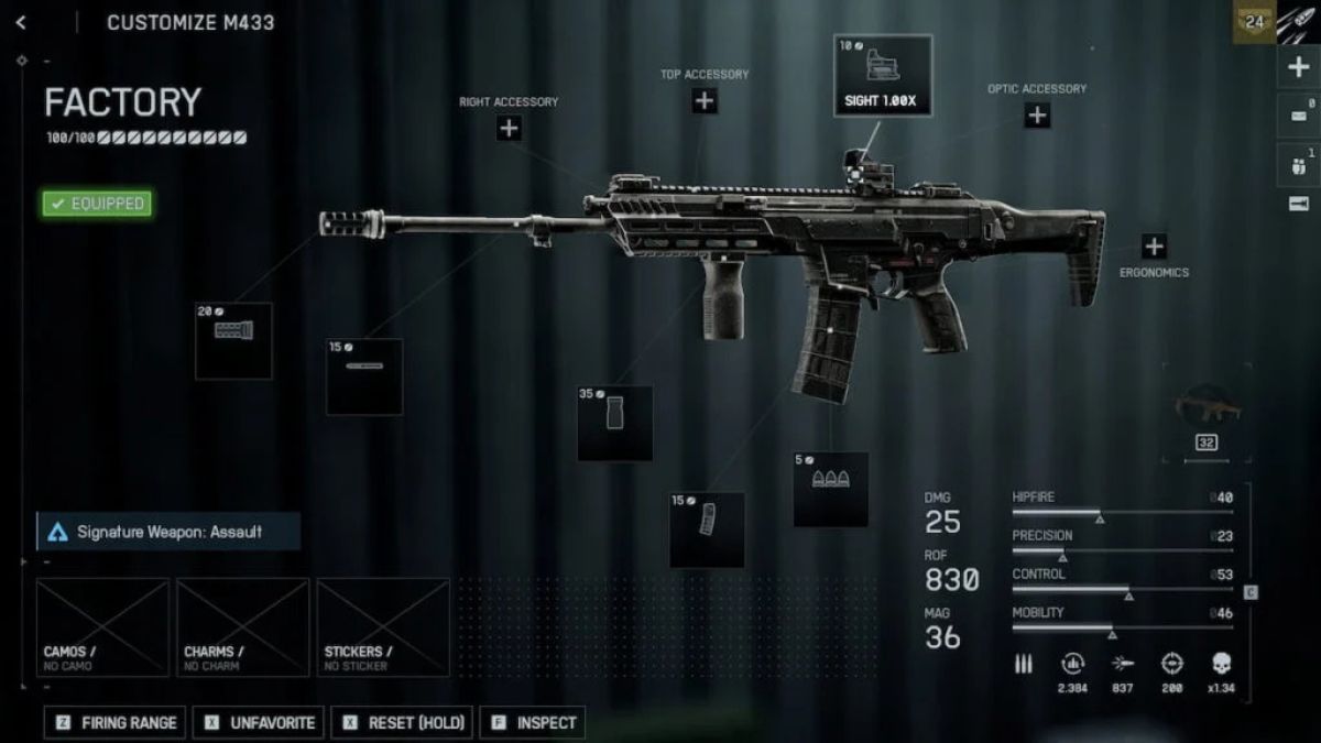 Battlefield 6: Hướng dẫn build M433 chuẩn bài cho newbie