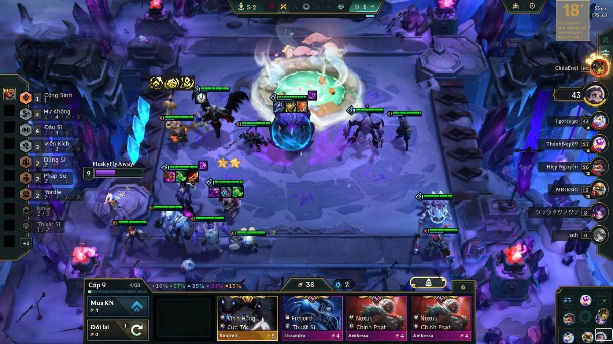 Triệu hồi chủ lực Zigg ở cấp độ 9