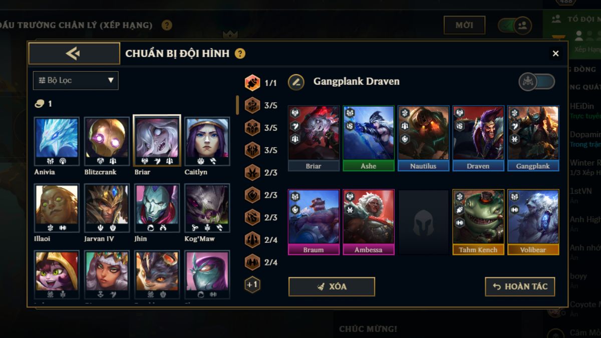 ĐTCL mùa 16: Đội hình Gangplank Draven - Siêu giáo án Tất Tay Bậc Đồng