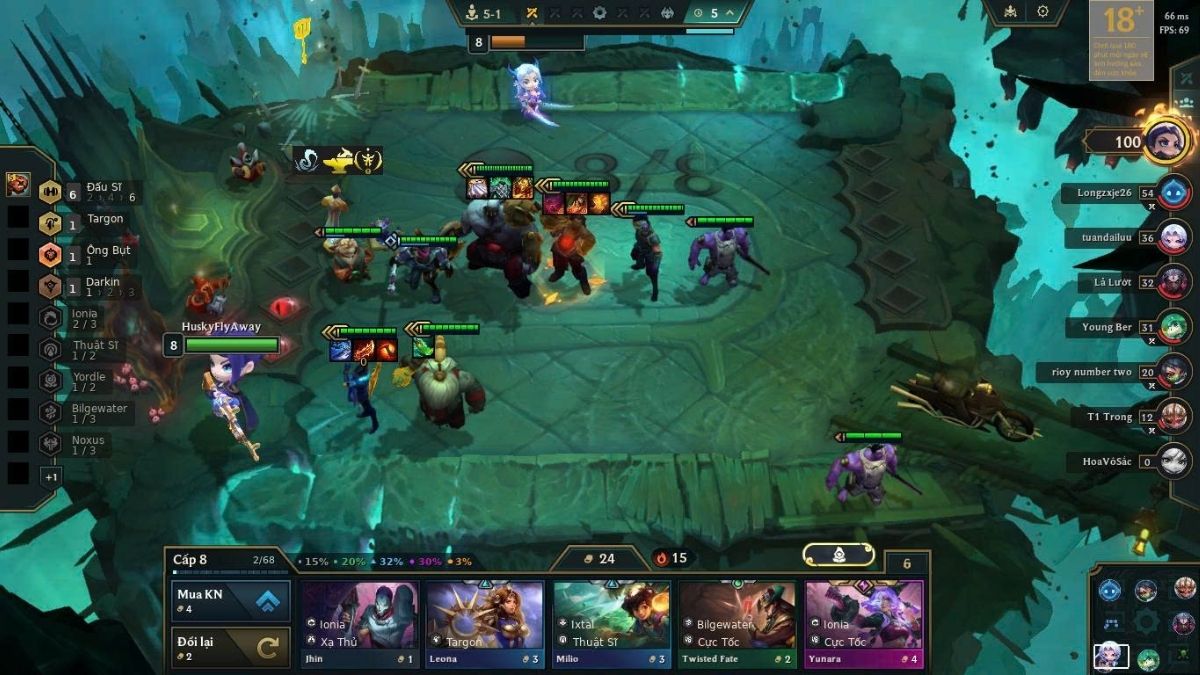 Nâng cấp toàn bộ các chủ lực lên 3 sao