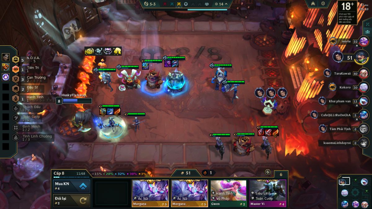 Roll Kindred và Rammus 2 sao ở cấp độ 8