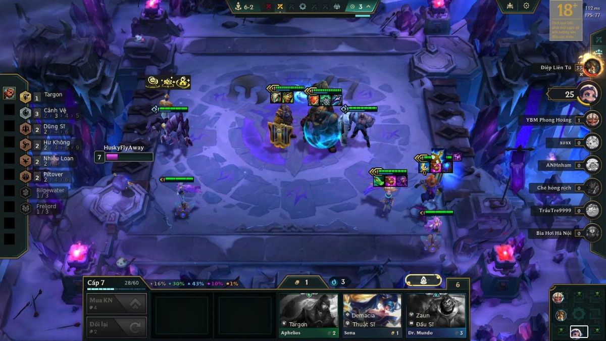 Hoàn thiện 4 tướng 3 vàng 3 sao và dễ dàng lọt top