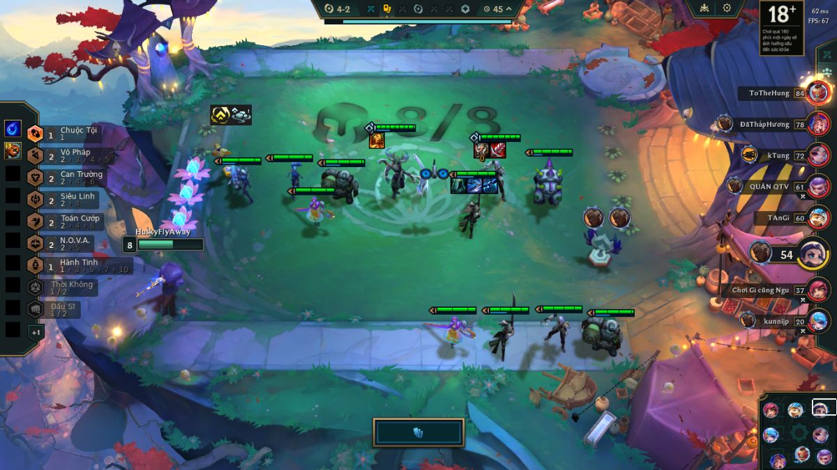 Lên cấp 8 ở vòng 4-2 và roll mạnh tay 