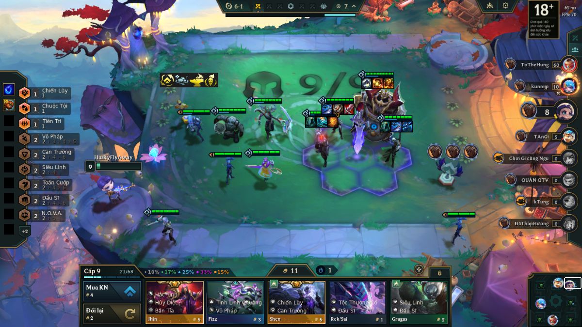 Dễ dàng vào top sau khi đã hoàn thiện khung đội hình chính 