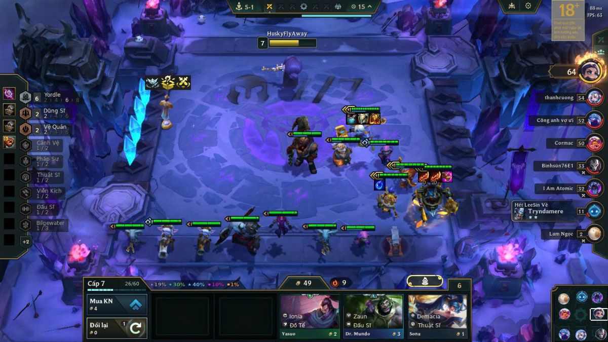 Kích hoạt 6 Yordle để mở khóa các hiệu ứng bổ trợ