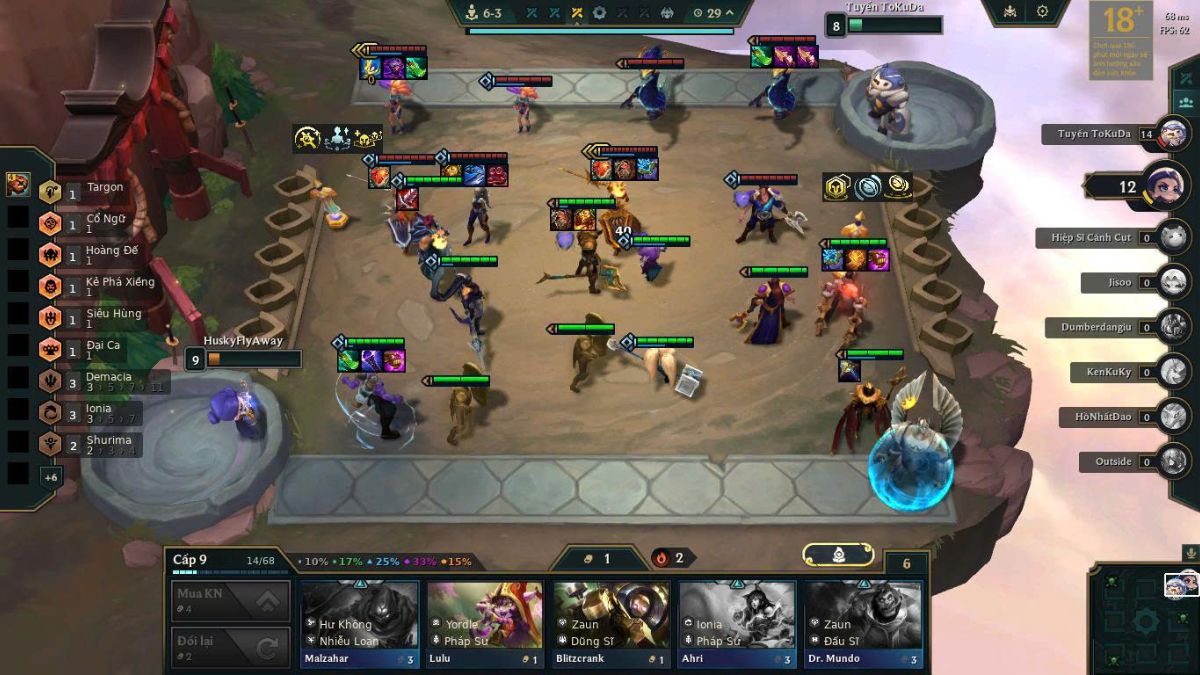 Dễ dàng cạnh tranh top 1 với các đội hình meta khác