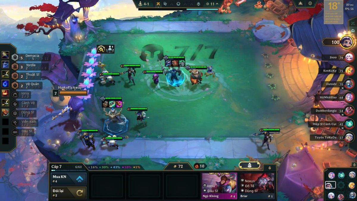 Mở khóa Kennen và kích hoạt 5 Demacia ở cấp 7