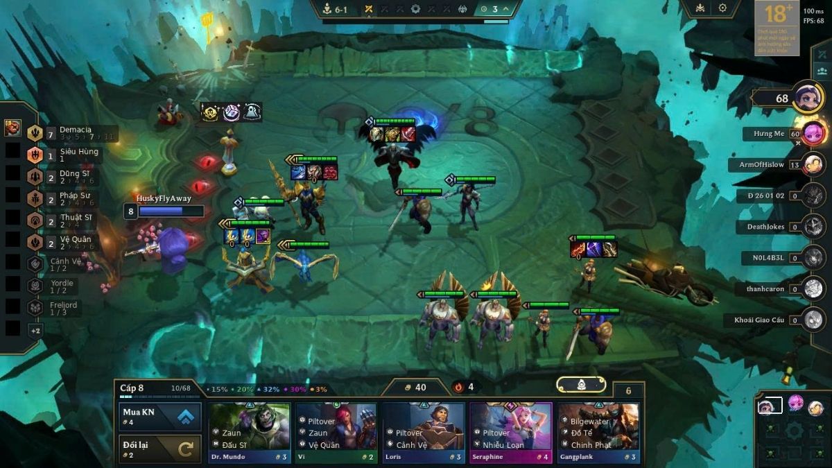 Lên cấp 8 và kích hoạt điều kiện triệu hồi Galio