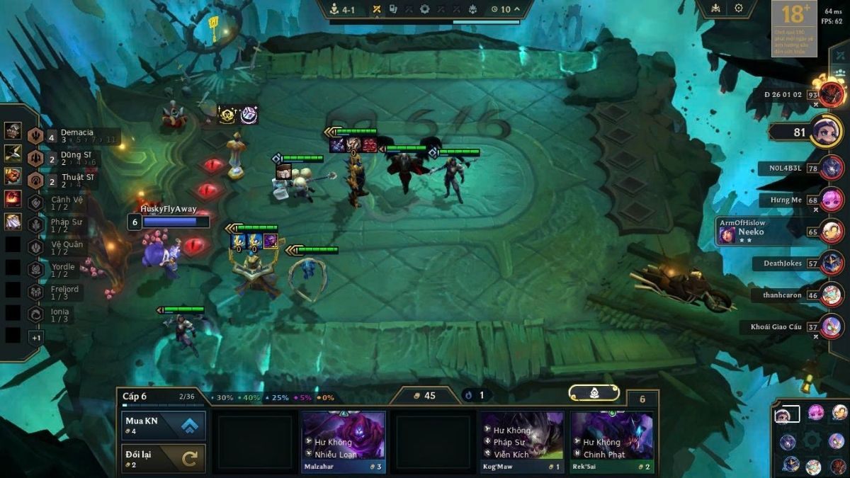 Ưu tiên nâng cấp các chủ lực 1 vàng lên 3 sao