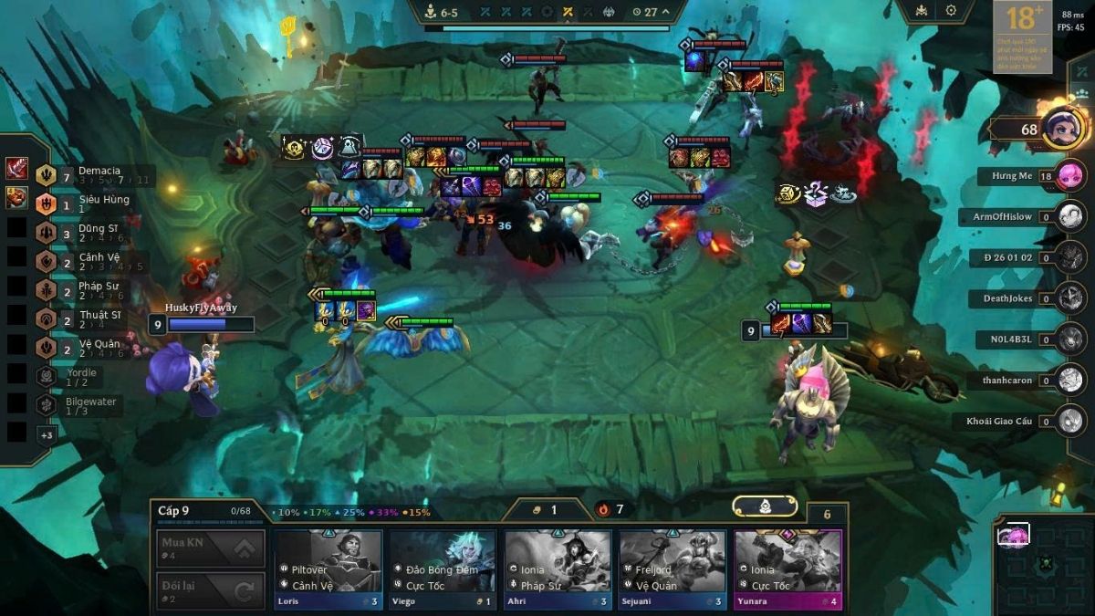 Tối ưu hóa trang bị tùy vào định hướng đội hình