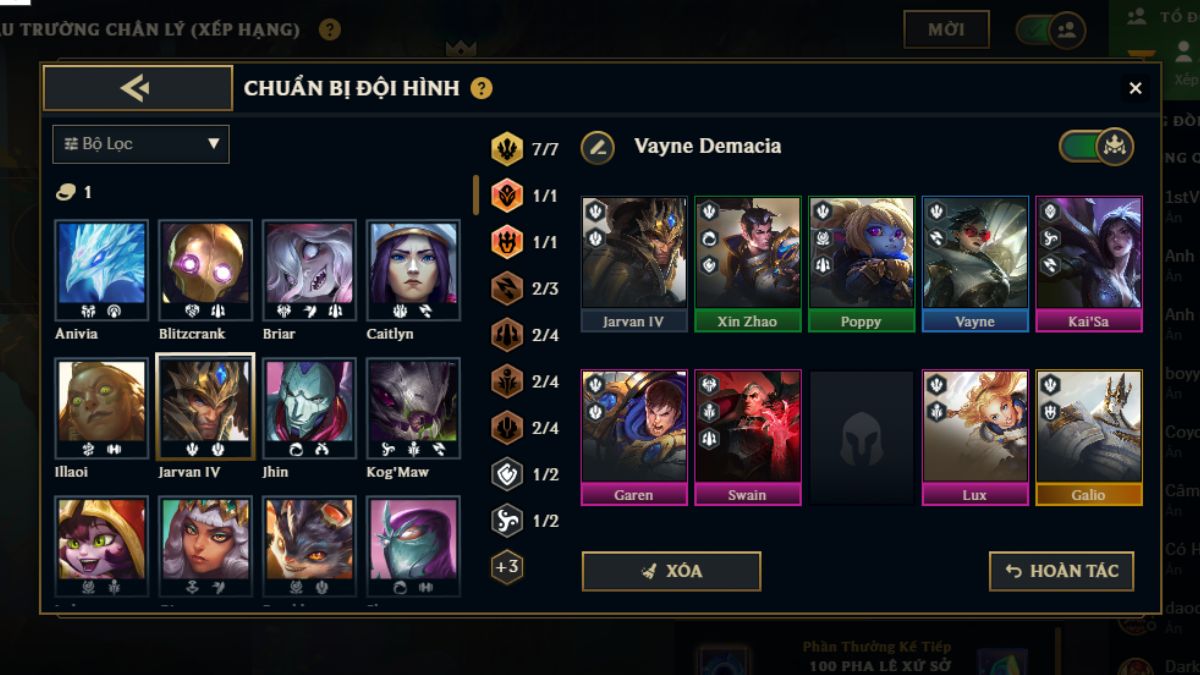 ĐTCL mùa 16: Đội hình Vayne Demacia - Khi Thợ Săn Bóng Đêm kết án