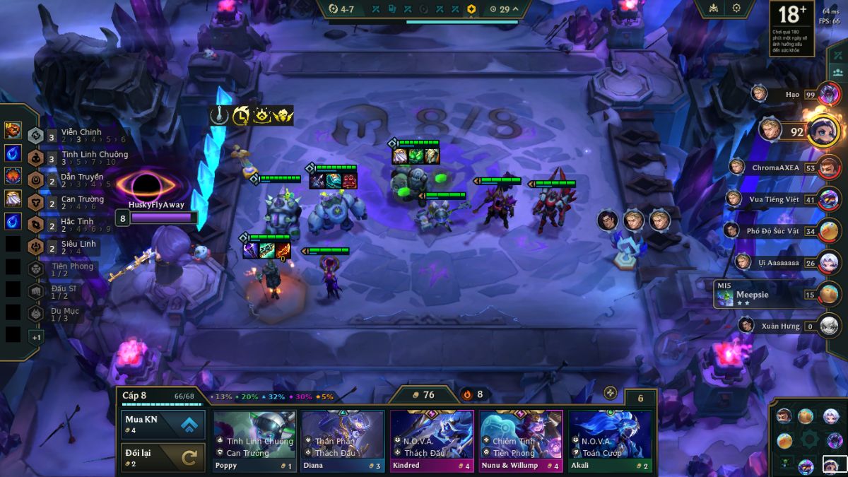 Hạn chế roll và luôn ưu tiên sử dụng vàng để đẩy cấp